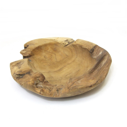 Misa z drewna tekowego surowa 23x25cm